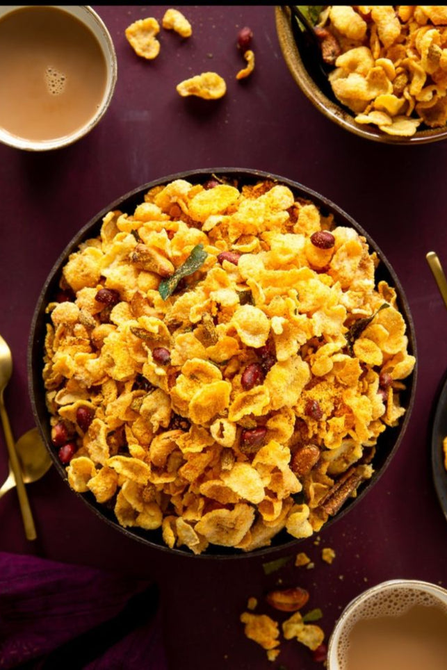 Satvik True Food | Ready-to-eat cornflakes chivda | 500gms