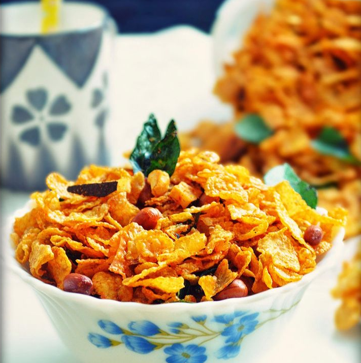 Satvik True Food | Ready-to-eat cornflakes chivda | 500gms